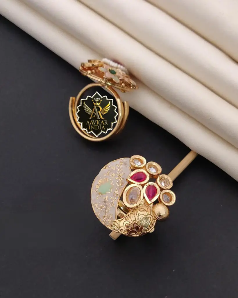 Antique Minakari Ring K9