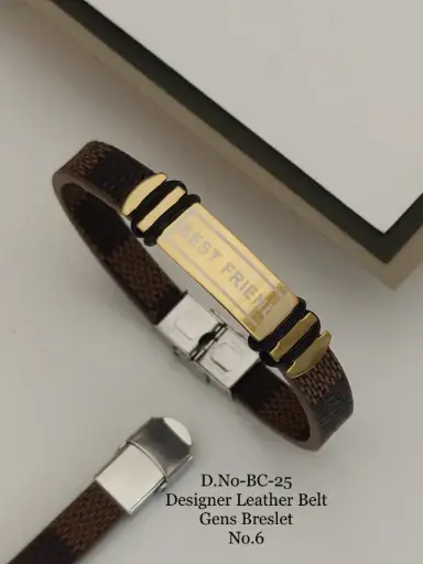 Designer Leather Belt Bracelet A10